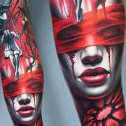 Learn 86 about black and red tattoos unmissable  indaotaonec