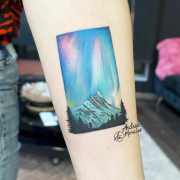 Top 100 Best Northern Lights Tattoos For Women  Aurora Borealis Ideas