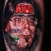 First session of my Stephen King tattoo sleeve  rstephenking