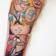 Share more than 73 popeye forearm tattoo  thtantai2