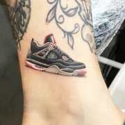 Air Jordan 1 done by me at IF Tattoo Studio in Mesa AZ  rtattoos