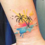 Yin Yang tattoo  sunrise and moonshine  by Curtis  Maui Tattoo Artist at  MidPacific Tattoo  MidPacific Tattoo