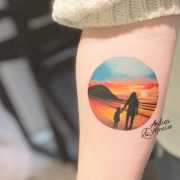 Sunset tags tattoo ideas | World Tattoo Gallery