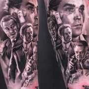 I never posted my Goodfellas tattoo in here This is when it was first done  its all healed now What do you think My sister did it  rgoodfellas