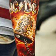 Whats your favourite ACDC song Let us know  Insane piece by artist  tmtattoo  acdc acdctattoo lightning colourtattoo  Instagram