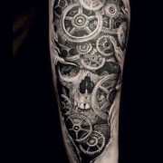 Turbo skull  Mechanic tattoo Arm tattoos skulls Men tattoos arm sleeve