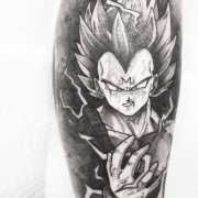 Vegeta tattoo by Chris Showstoppr
