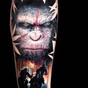 Update 65 caesar planet of the apes tattoo super hot  incdgdbentre