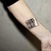 Rectangular Tattoos Contain Delicate Paintings Inspired by Chinese Art