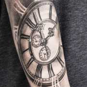birth clock tattoo