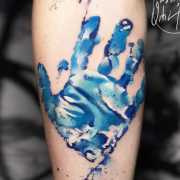 Handprint Tattoo By Pablo Ortiz Tattoo Post