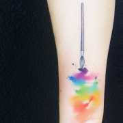 Top 100 Best Paint Brush Tattoos For Women  Brushed Design Ideas