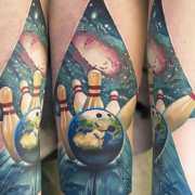 Matching bowling tattoos by  South Main Street Tattoo  Facebook