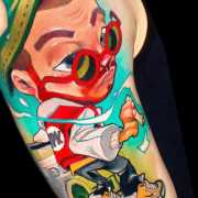 Mac Miller tattoo by Kozo Tattoo