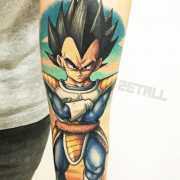 Vegeta tattoo by Chris Showstoppr